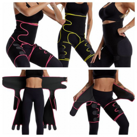 waist thigh trimmers 3 in 1 waist trainer butt lifter and hips burn fat 2 size fat burner leg slimming waist trimmer ljjk2099