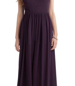 Beauty Grape Chiffon Jewel Junior Bridesmaid Dresses Bridesmaid Wedding Dresses Party Prom Dresses Custom Size 2-18 KF101424