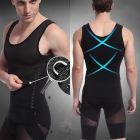 mens body shaper tummy girdle corset vest shapewear underwear compression shirts sleeveless waist trainer control with high quality