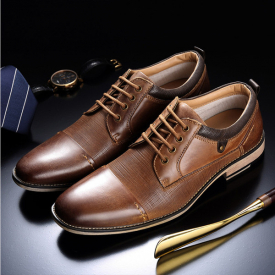 Genuine Leather Shoes Men Formal Dress Shoes 2019 Spring Fall Pointed Toe Elegant Wedding Office Shoes Man Flats