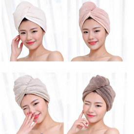 Magic Microfiber Hair Fast Drying Dryer Towel Bath Wrap Hat Quick Shower Cap Turban Towel Dry 4styles RRA2239