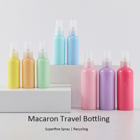 macaron 50 / 100ml spray bottle travel toner cosmetic refill bottle hand sanitizer disinfectant refill spray bottle w0801