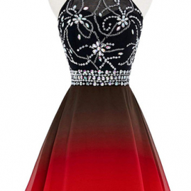 2019 Newest Cheap Sexy Gradient Short Prom Dresses With Lace Up Ombre Formal Evening Mini Homecoming Party Gown AL45