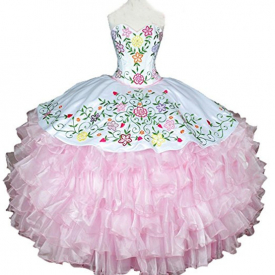 Newest Embroidery Quinceanera Dresses 2019 Applqiues Beads Sweet 16 Prom Pageant Debutante Formal Evening Prom Party Gown AL60