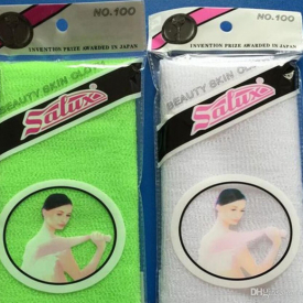 salux super hard nylon japanese exfoliating beauty skin bath shower wash cloth towel back scrub multi colors wholesale
