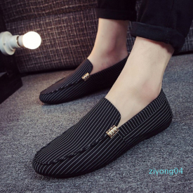 canvas men shoes slip-on men casual shoes new 2020 plimsolls breathable male footwear spring autumn flat z04