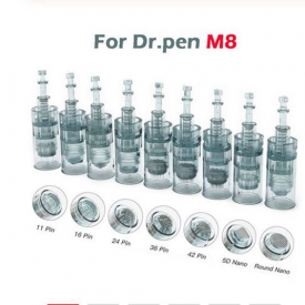 25pcs Replacement Needle Cartridges For Dermapen Dr.pen Ultima M8 11/16/24/36/42 Pins/3D/5D Microneedling Derma Pen