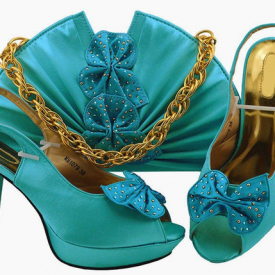 new fashion sky blue women pumps and bag set with butterfly design african shoes match handbag for dress mm1079,heel 11.5cm