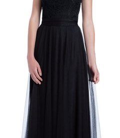 Beauty Black Tulle Scoop Lace Junior Bridesmaid Dresses Bridesmaid Wedding Dresses Party Prom Dresses Custom Size 2-18 KF101429