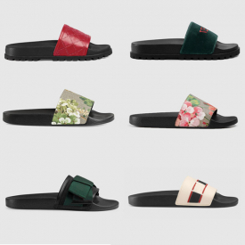 Brand Designer Men Summer Rubber Sandals luxury slides Slippers Indoor flip flops causal sandals Gear bottoms women striped shoes