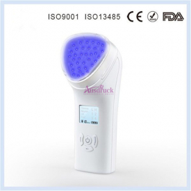 red blue color light therapy pn ultrasonic face massage facial lifting tightening led skin rejuvenation machine poratble for home use ce