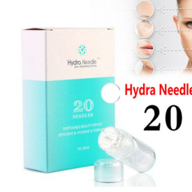 Factory Outlets Hydra Needle 20 Aqua Micro Channel Mesotherapy titanium Gold Needles Fine Touch System derma stamp Serum Applicator CE