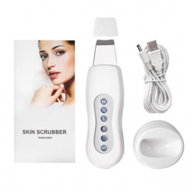 ultrasonic face cleaner skin scrubber ultrasound vibration massager ultrasound peeling clean tone tool rechargeable beauty instrument