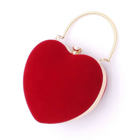 Fashion Women Evening Bag Handbags Ladies Wedding Day Clutches Party Bags Heart Style Hard Clutch Bag Chain High Quality Diamond