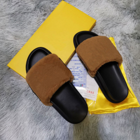 Hot Sale- luxury casual Shoes Boots Fashion Luxury fashion men Sandals Fur Slides Slippers