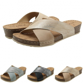 SAGACE 2019 New Fashion Women Summer Wedge Shoes Casual Sandal Slippers Anti-skid Beach Outdoor Slipper Open Toe Lady Flip Flops