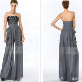 vestido de renda summer style Jumpsuit beading sexy robe de soiree 2019 new style long evening dress with pants Formal gown