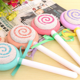 Best selling foot cleaning scrub crust remover scrub pumice cleaning feet cute lollipop fins scraper scrubber pedicure tool SZ324