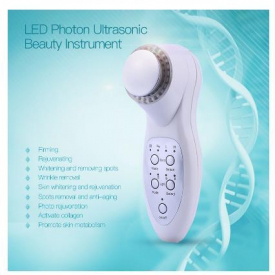 3mh 7 colors led pn ultrasonic lifting face lift skin cleaner ultrasound facial pore cleaner beauty massager