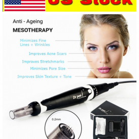 us stock new dr pen a7 auto microneedle system adjustable needle lengths 0.5mm-2.5mm electric auto stamp micro needle dermmapen