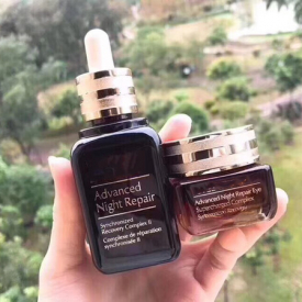 advanced night repair radiant skin refreshers 50ml +15ml face cream and blue light eye cream cosmetics set moisturizing skin care