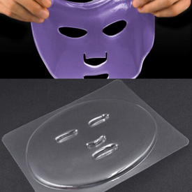 Facial Mask Plate For Fruit Vegetable Masks Machine Maker Clear Silicone Mask Mould Tray Mask Making DIY Tool VVA422