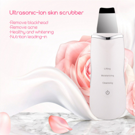 Ultrasonic Face Skin Scrubber USB Rechargeable Facial Cleaner Peeling Vibration Blackhead Removal Exfoliating Pore Cleaner Tools GGA2086