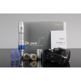 wireless dermapen rechargeable derma pen dr.pen ultima a6 microneedling with 2 batteries adjustable needle length 0.25-2.5mm