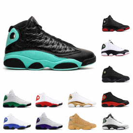 mens basketball shoes 13 13s island green lucky green court purple bred atmosphere grey alternate phantom sneakers sport trainers size 7-13