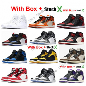 black satin 1 2020 unc to chicago 1 basketball shoes 1s with box stock x bred toe pine green new beginnings mens sneakers