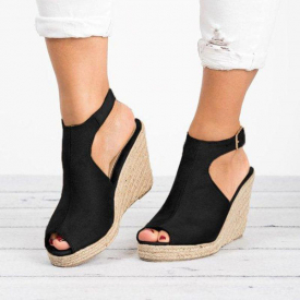 Women Sandals 2019 New Female Shoes Woman Summer Wedge Comfortable Sandals Ladies Slip-on Flat Women Sandalias#J30