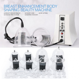 Breast enhancement with 4 size vibration cups equipment breast enlargement machine vaccum therapy massager device