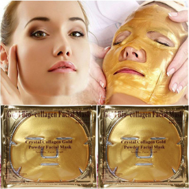 Crystal Collagen Gold Face Mask Skin Care Moisturising Golden Bio Collagens Facial Masks Sheet Sleep Cosmetic Beauty masque
