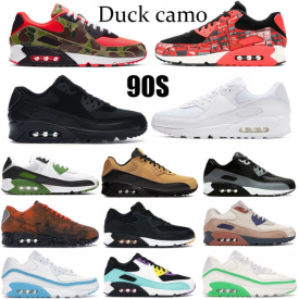 New 90OG cushion running sneakers reverse duck green camo Mars Landing reflective UNDFTD black white sail nic men shoes atoms women trianers