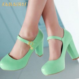 SARAIRIS 2020 Elegant Big Size 43 High Heels Platform Candy Colors Office Lady Mary Janes Pumps Shoes Women