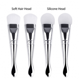 tamax SM005 New Arrival stainless silicone DIY Facial Face Mask Mud Mixing soft hair brush Makeup foundation Brushes with spoon