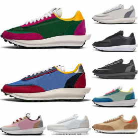 2021 VaporWaffle LDV Running Shoes metalic gold silver orange grey Pine Green Sports Sneakers Men Women Trainers Outdoor