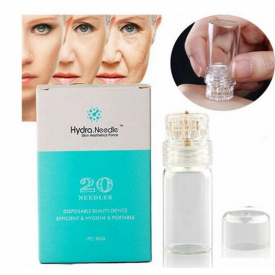 Hydra Needle 20 pins Aqua Micro Channel Mesotherapy titanium Gold Needles Fine Touch System derma stamp Serum Applicator CE