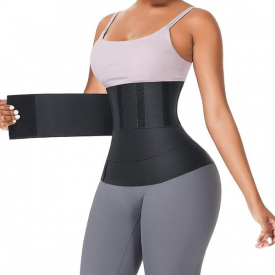 Black Waist Trainer Shaperwear Belts Women Slimming Tummy Wrap Belt Resistance Bands Body Shaper Control Strap