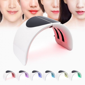 Foldable 7 Color PDT Facial Mask Face Lamp Machine Photon Therapy LED Light Skin Rejuvenation Anti Wrinkle Care Beauty Mask