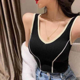 plastic seamless backing Korean women's waistcoat versatile sports Yoga underwear nightclub artifact