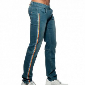 Addicted Rainbow Tape Jeans – Indigo 32