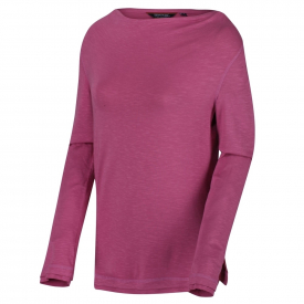 Regatta Womens Frayler Cowl Neck Long Sleeve Slub Jersey Top 20 – Bust 45′ (114cm)