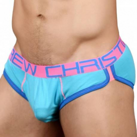 Andrew Christian Retro Pop Brief with Show-It – Aqua XS