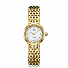 Rotary LB00900-41-D Women's Gold Tone Diamond Wristwatch