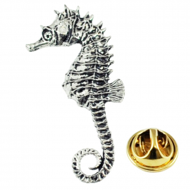 SeahorseEnglish Pewter Lapel Pin Badge