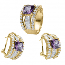 Amethyst Bridge Earrings Collection