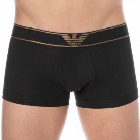 Emporio Armani Shiny Bold Eagle Trunks – Black L