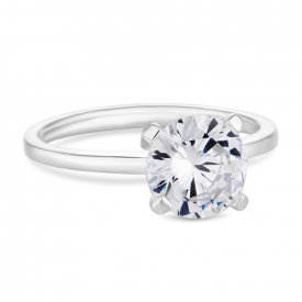Sterling Silver 925 Cubic Zirconia Solitaire Ring