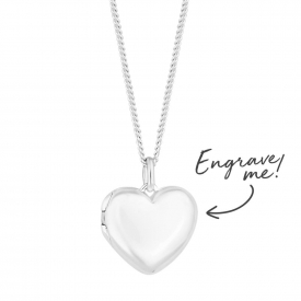 Sterling Silver 925 Heart Locket – Personalise By Engraving